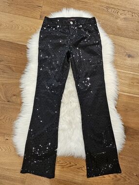 Vintage Z. Cavaricci Black Sequin Pants